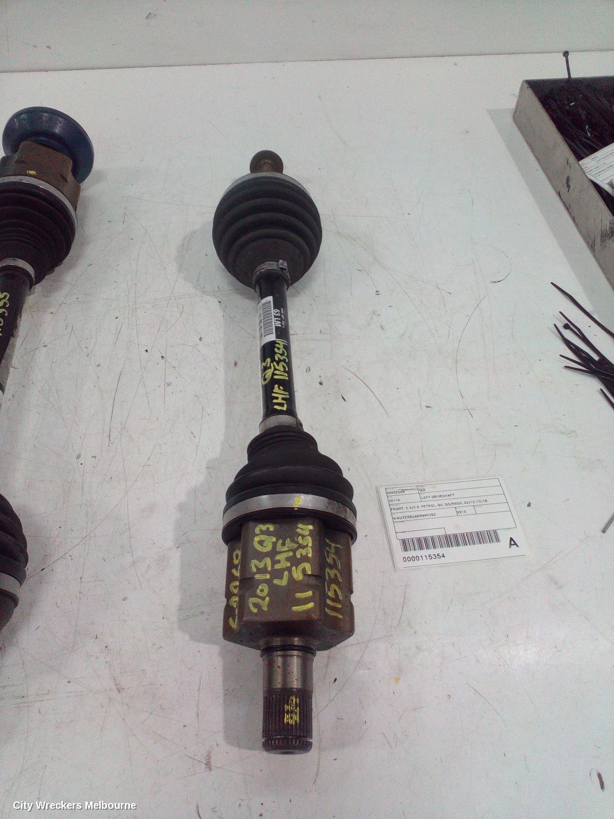 AUDI Q3 LEFT DRIVESHAFT, FRONT, 2.0/2.5, PETROL, 8U, Q3/RSQ3, 03/2012 - 12/2018 - Image 2