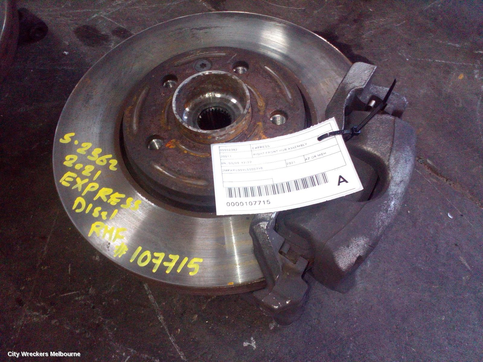 MITSUBISHI EXPRESS RIGHT FRONT HUB ASSEMBLY, SN, 03/2020 - 12/2022 - Image 2