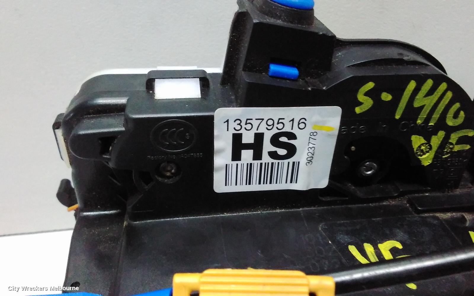 HOLDEN COMMODORE DOOR/BOOT/GATE LOCK, LEFT FRONT DOOR LOCK, VF, 05/2013 - 12/2017 - Image 3