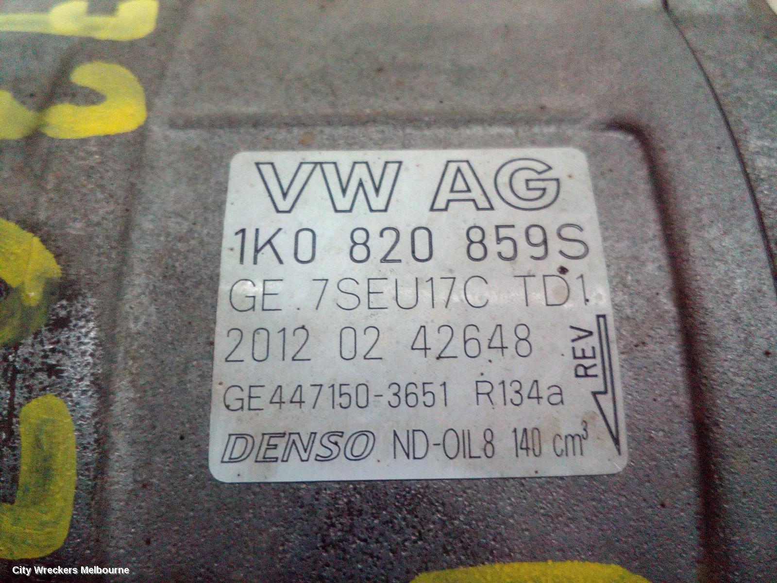 VOLKSWAGEN PASSAT A/C COMPRESSOR, 3C/MK6 B6-B7, PETROL, DENSO BRAND (7SEU17C), 03/2006 - 05/2015 - Image 2