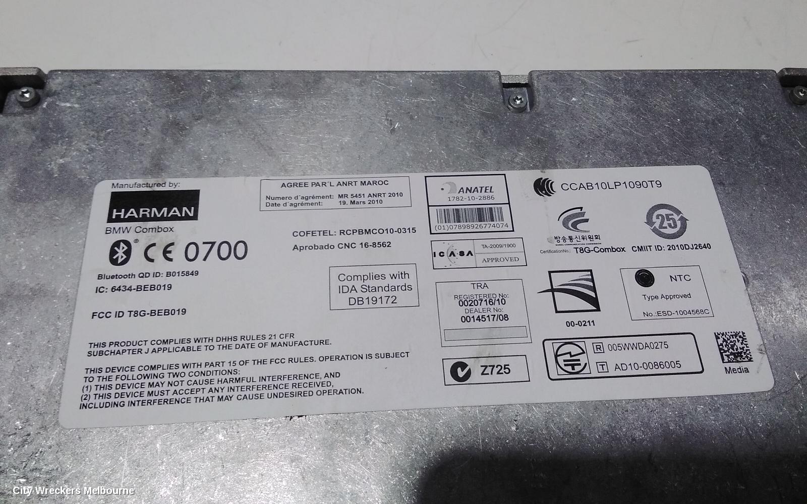 BMW X1 RADIO/CD/DVD/SAT/TV, BLUETOOTH MODULE***USE ECU PART TYPE*** - Image 3
