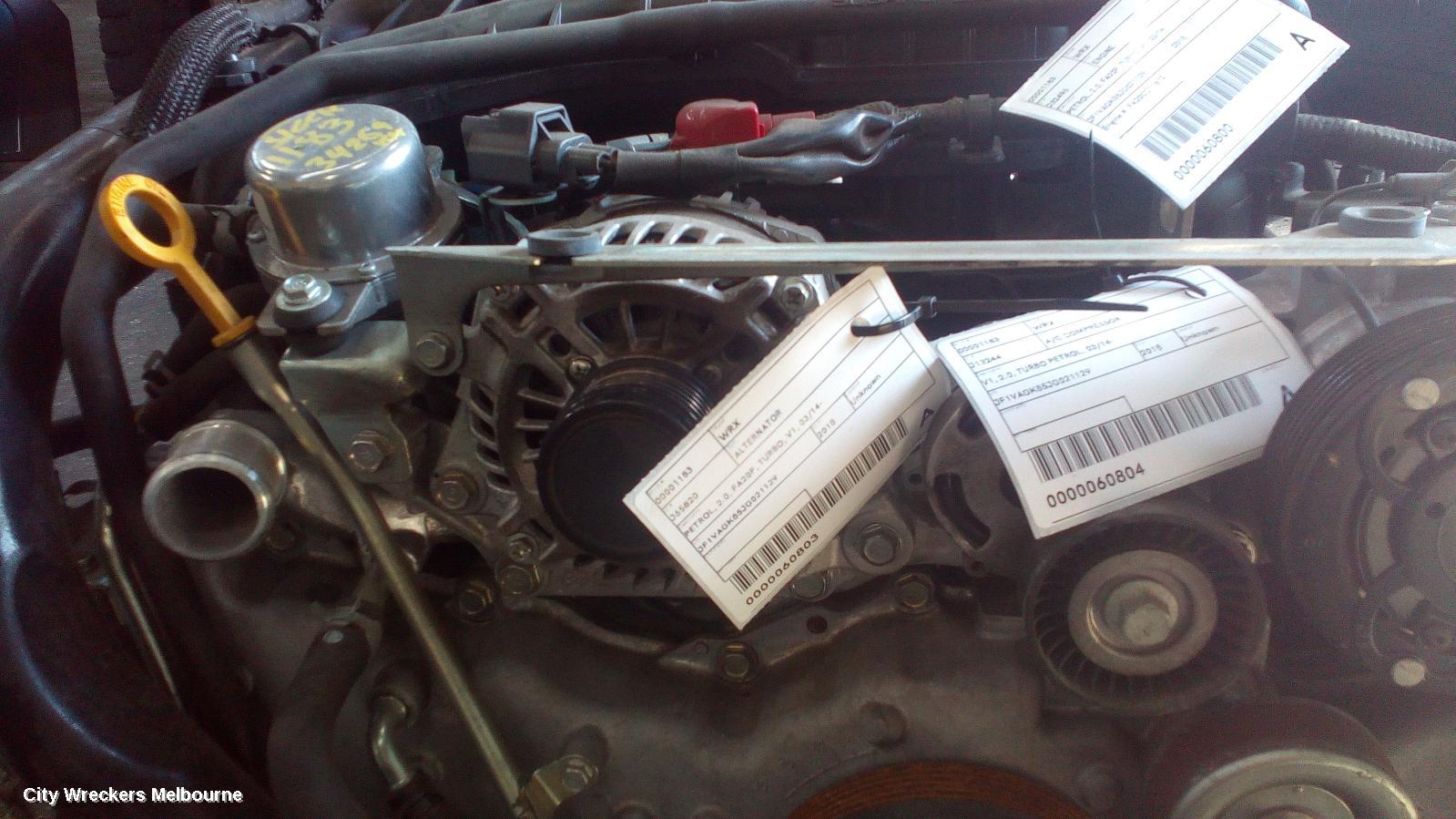 SUBARU WRX ALTERNATOR, PETROL, 2.0, FA20F, TURBO, V1, 03/2014 - 10/2021 - Image 1