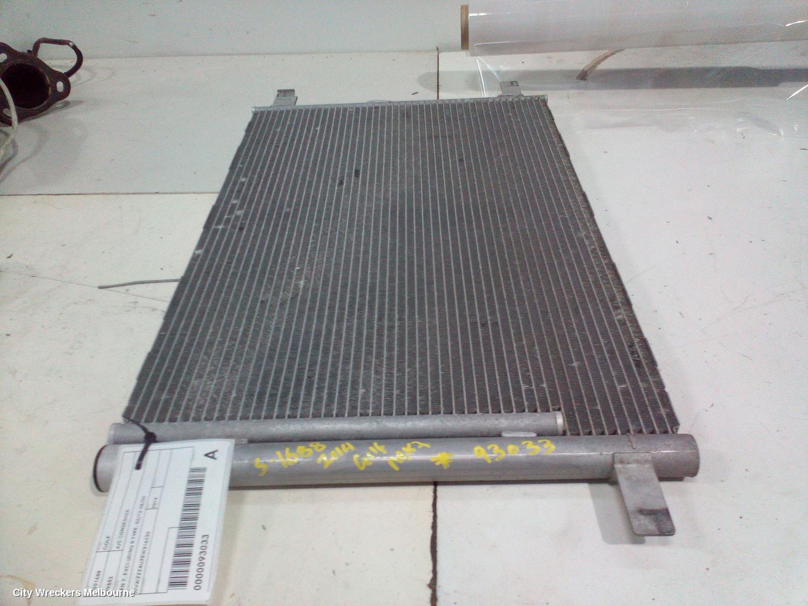 VOLKSWAGEN GOLF A/C CONDENSER, GEN 7, EXCLUDING R TYPE, 03/2013 - 08/2020 - Image 1