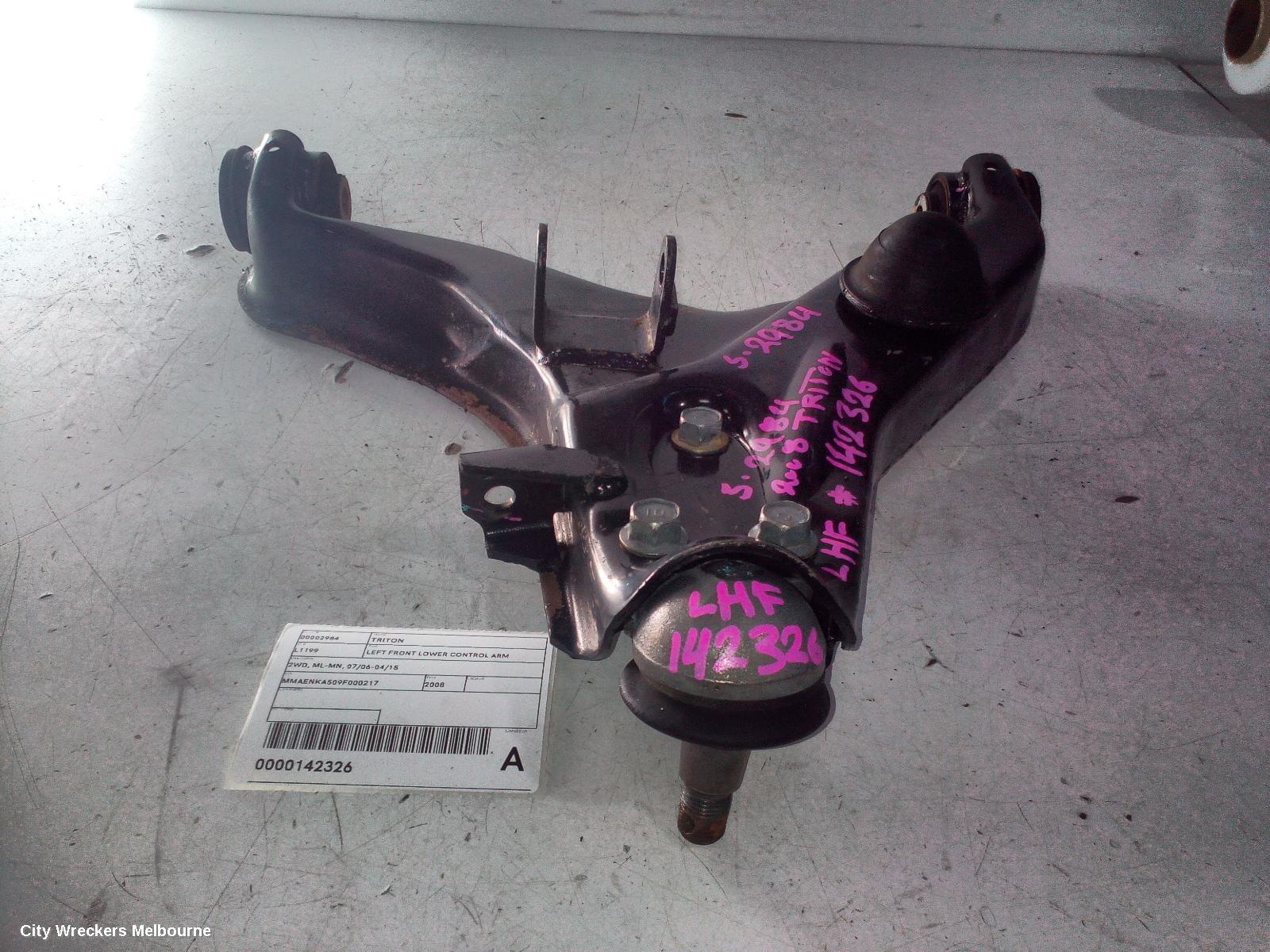 MITSUBISHI TRITON LEFT FRONT LOWER CONTROL ARM, 2WD, ML-MN, 07/2006 - 04/2015 - Image 1