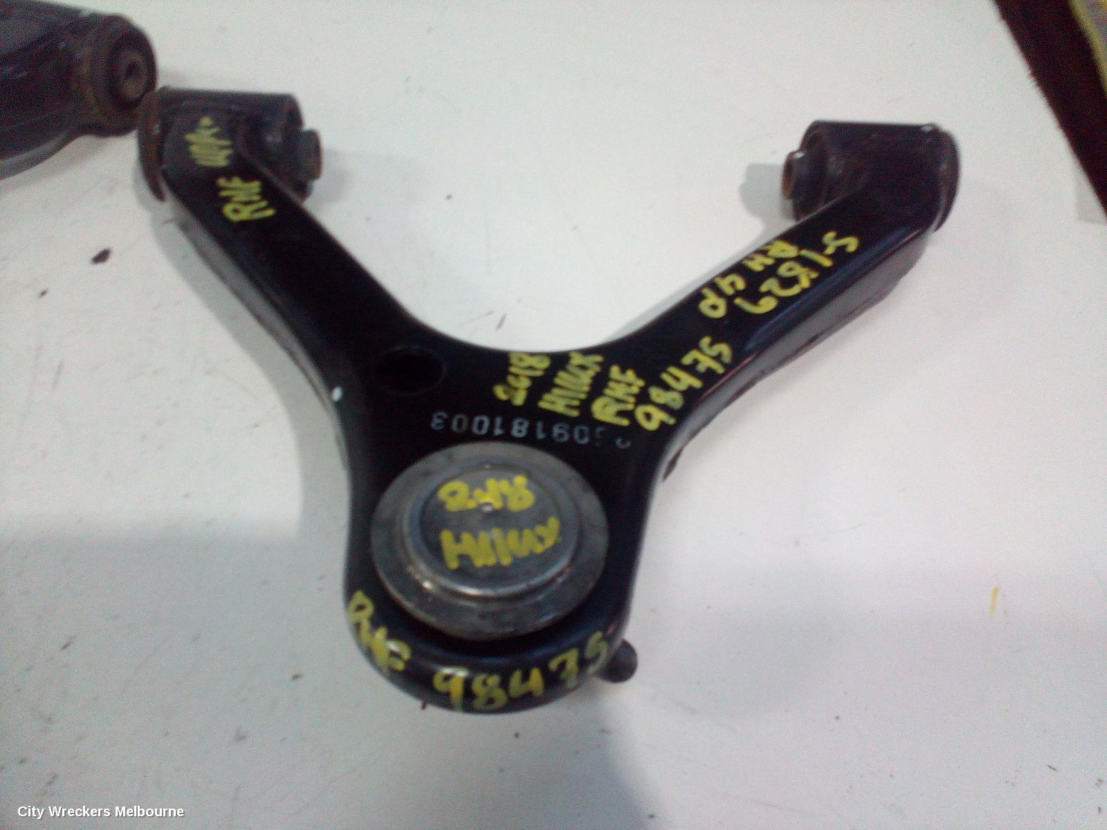 TOYOTA HILUX RIGHT FRONT UPPER CONTROL ARM, 2WD LOW RIDE, 03/2005 ONWARDS - Image 2