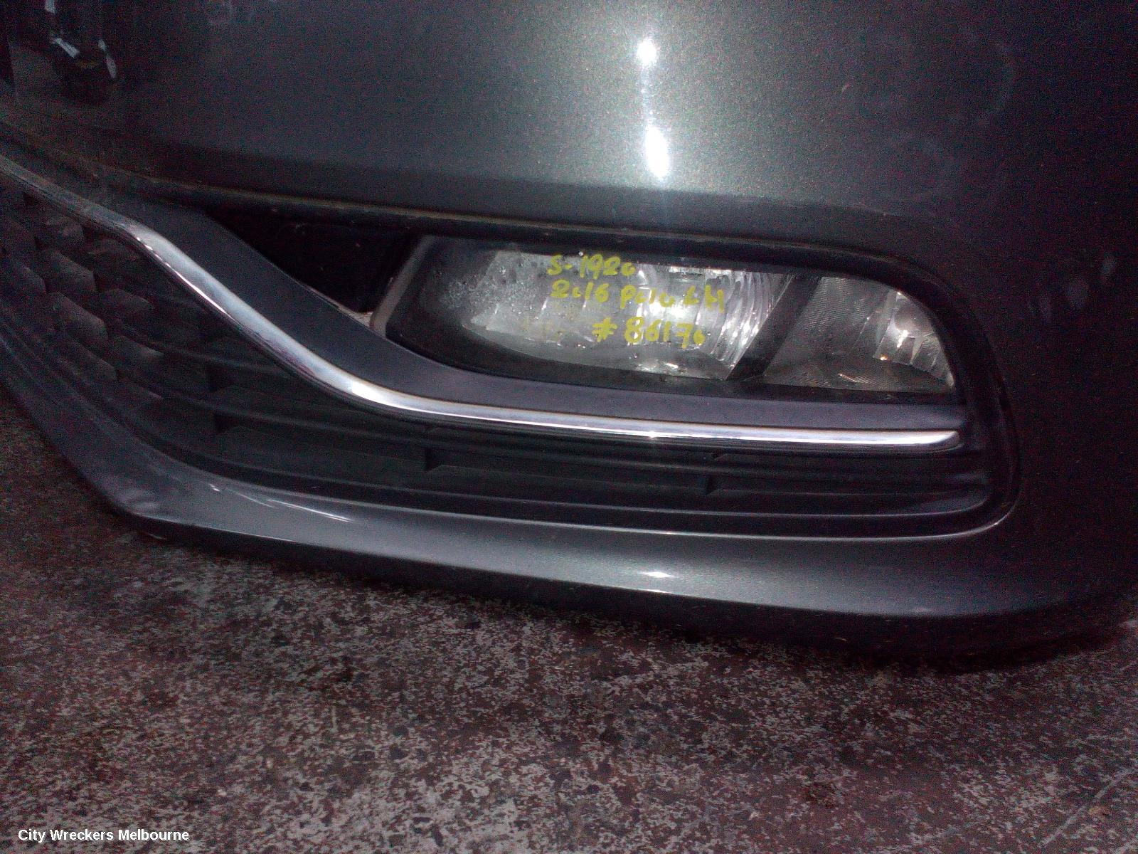 VOLKSWAGEN POLO LEFT INDICATOR/FOG/SIDE, BUMPER FOGLAMP, 6R, 05/2014 - 09/2017 - Image 1