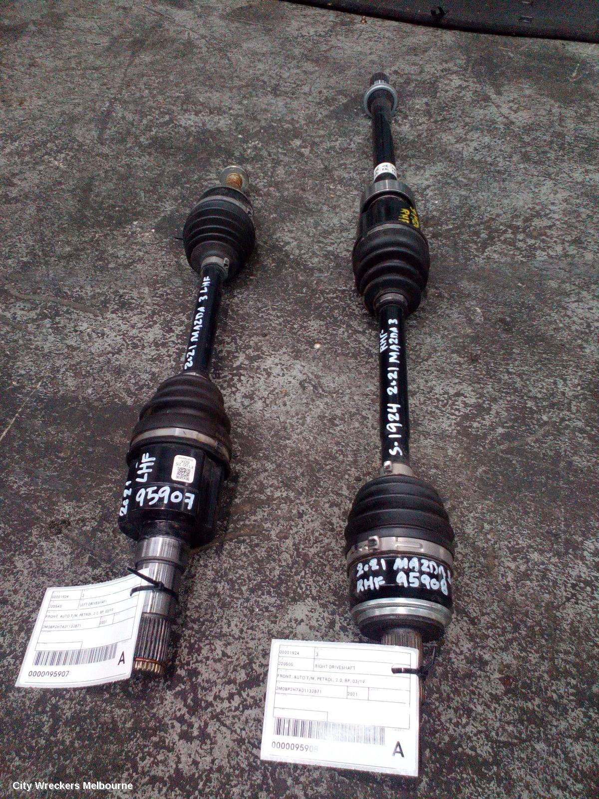 MAZDA 3 LEFT DRIVESHAFT, FRONT, AUTO T/M, PETROL, 2.0, BP, 03/2019 ONWARDS - Image 3