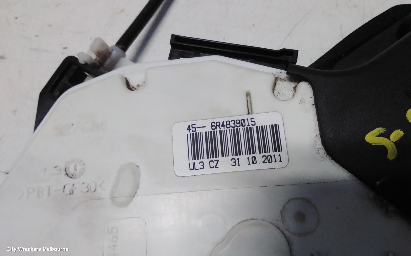 VOLKSWAGEN POLO DOOR/BOOT/GATE LOCK, LEFT FRONT DOOR LOCK, 6R, P/N 5K2837015E, 05/2010 - 09/2017 - Image 2