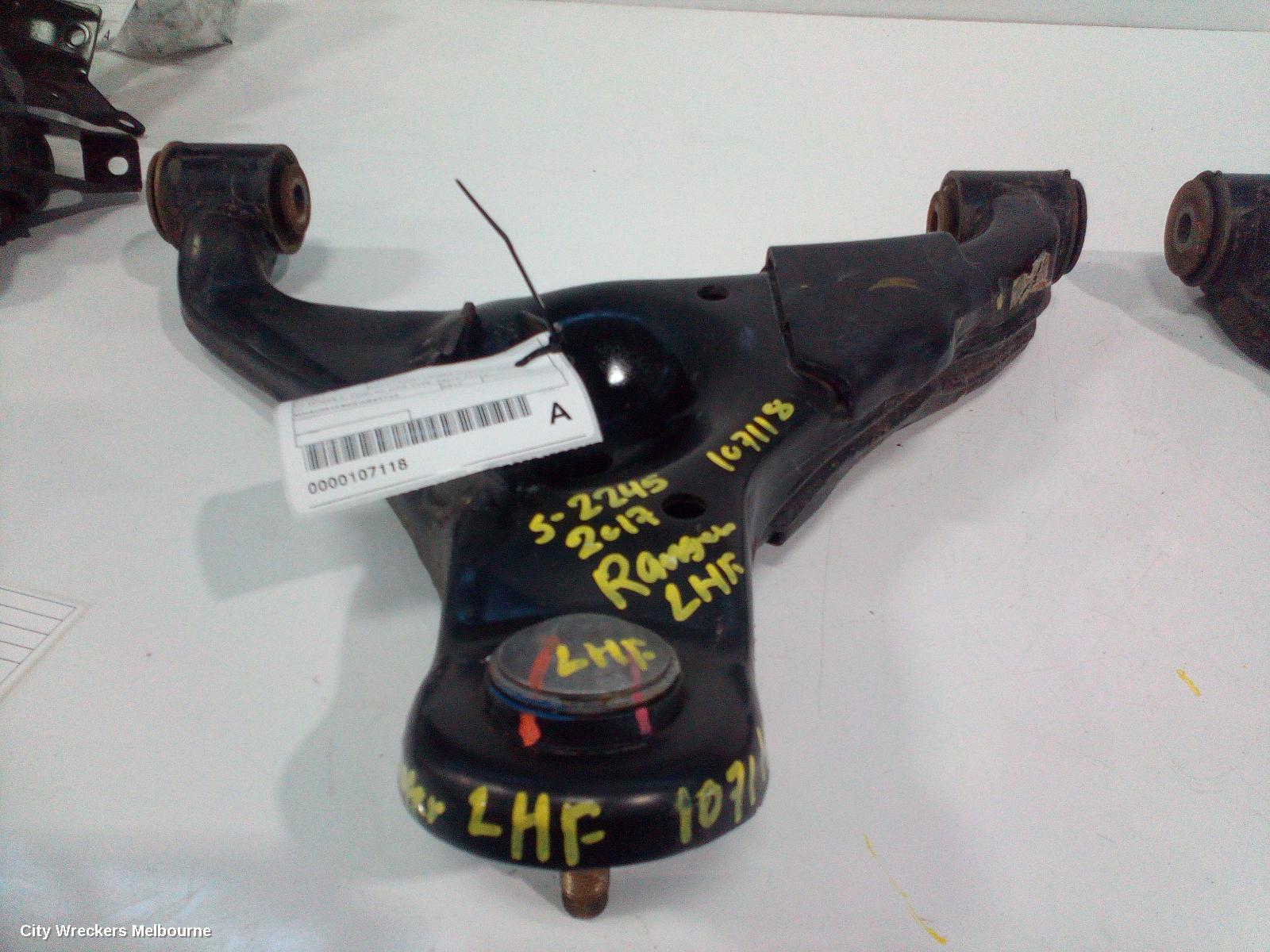 FORD RANGER LEFT FRONT LOWER CONTROL ARM, PX SERIES 2, 2WD, HI-RIDE TYPE, 06/2015 - 06/2018 - Image 1