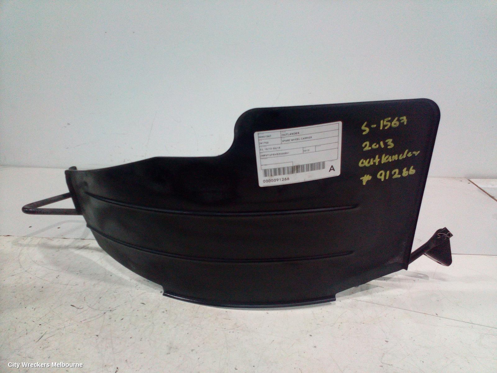 MITSUBISHI OUTLANDER SPARE WHEEL CARRIER, ZJ, 10/2012 - 03/2015 - Image 1