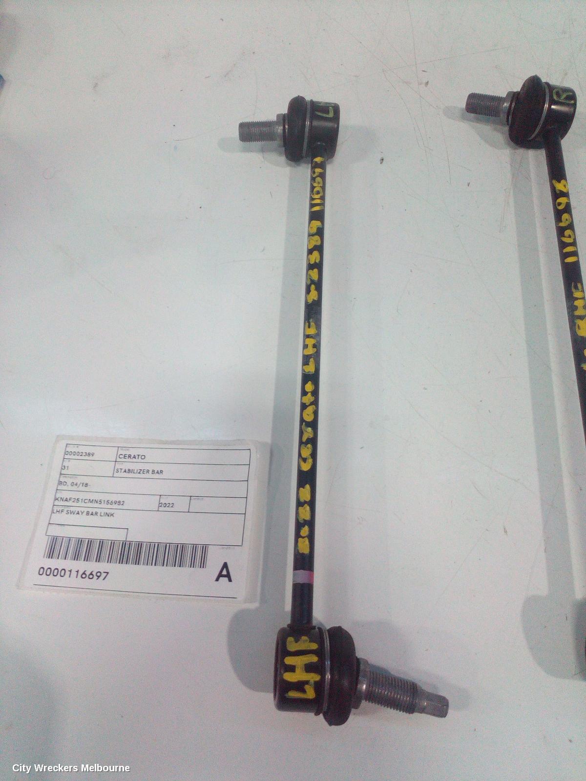 KIA CERATO STABILISER BAR, BD, 04/2018 - 09/2024 - Image 2