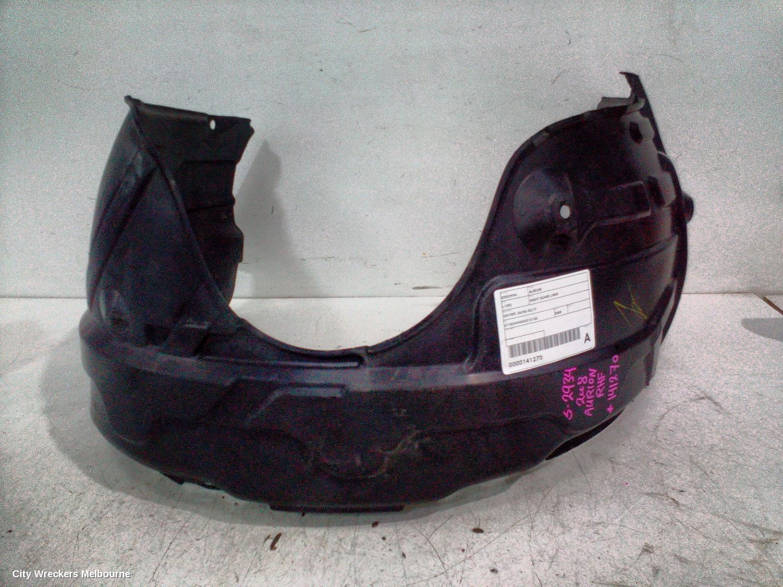 TOYOTA AURION RIGHT GUARD LINER, GSV40R, 06/2006 - 03/2012 - Image 1