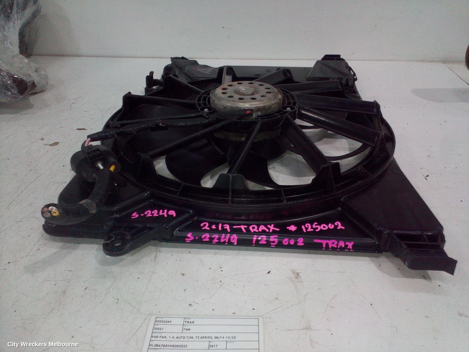 HOLDEN TRAX FAN, RAD FAN, 1.4, AUTO T/M, TJ SERIES, 08/2014 - 12/2020 - Image 2