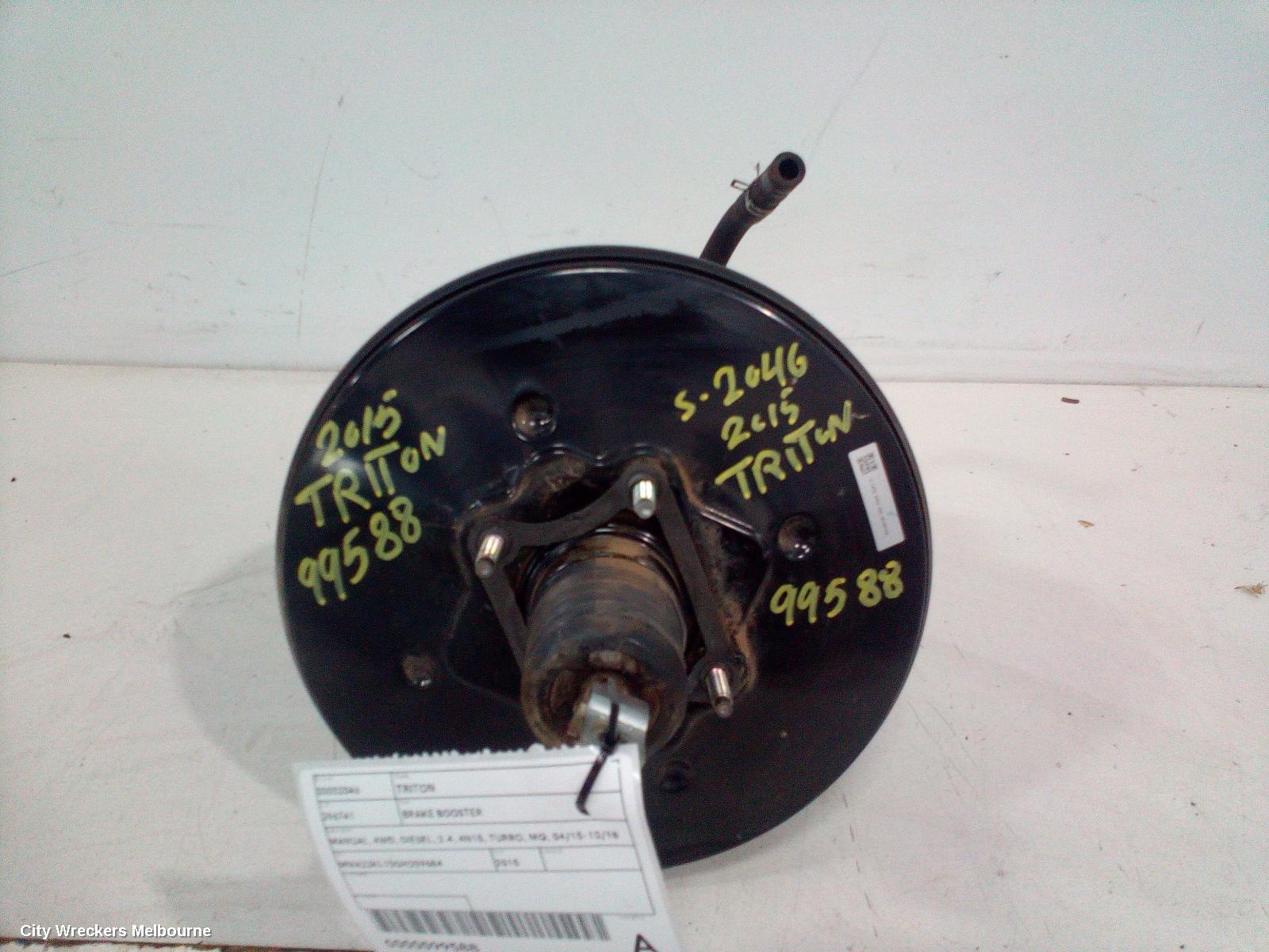 MITSUBISHI TRITON BRAKE BOOSTER, MANUAL, 4WD, DIESEL, 2.4, 4N15, TURBO, MQ, 04/2015 - 10/2018 - Image 1