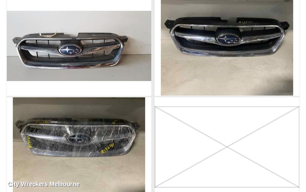 SUBARU LIBERTY GRILLE, RADIATOR GRILLE, 4TH GEN, 2.0R/2.5I/GT/3.0R, CHROME BAR TYPE, 07/2006 - 08/2009 - Image 1