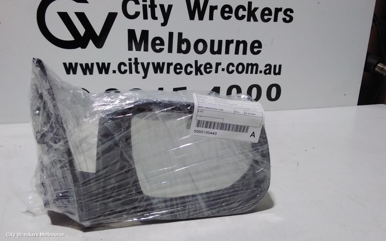 HOLDEN COLORADO RIGHT DOOR MIRROR, RG/RG 7, MANUAL FOLDING TYPE, COLOUR CODED, 12/2012 - 12/2020 - Image 1
