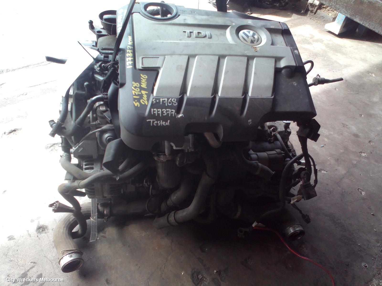 VOLKSWAGEN GOLF ENGINE, DIESEL, 2.0, TURBO, GEN 6, CBAB CODE, 12/2008 - 03/2013 - Image 3