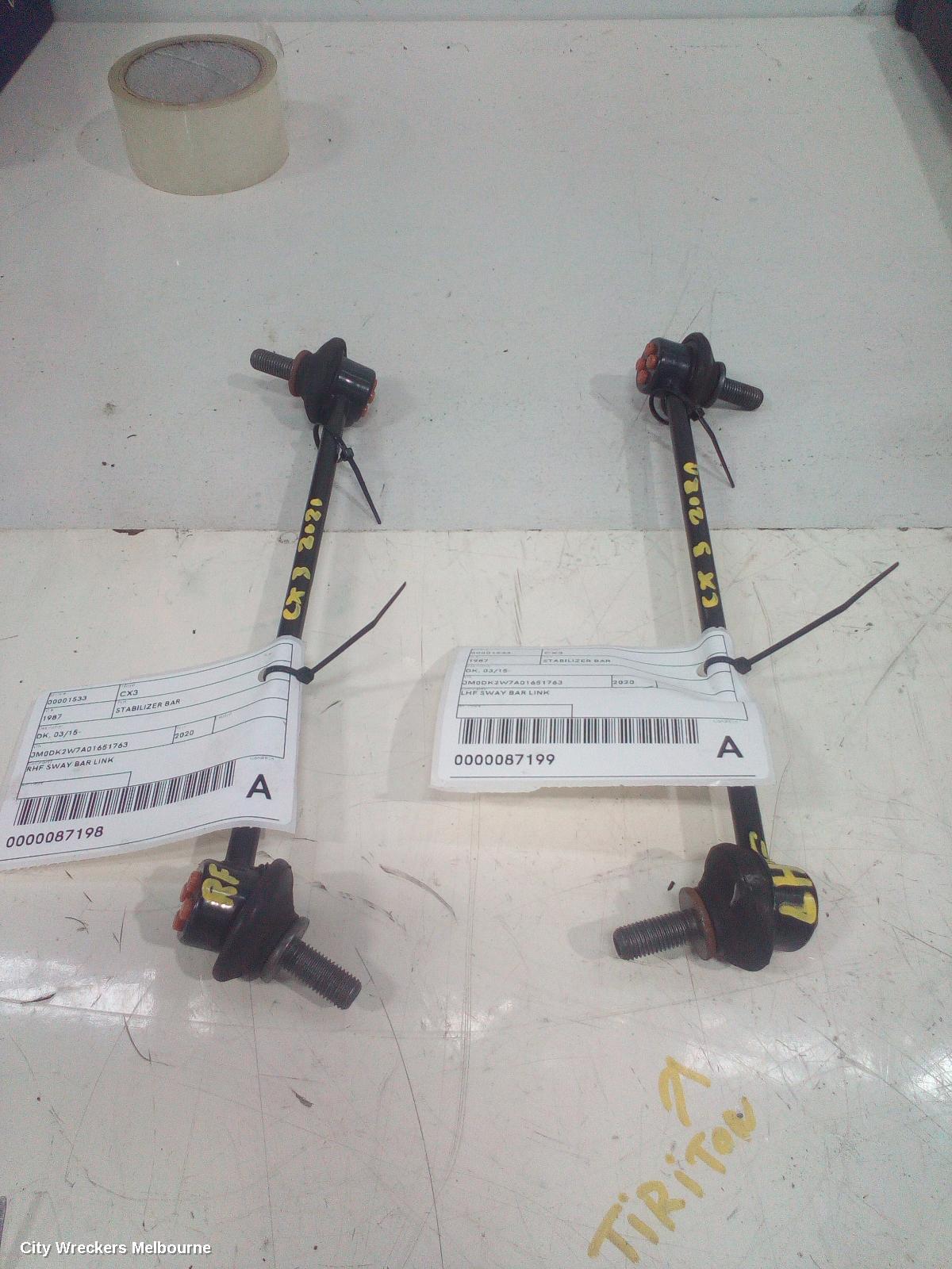 MAZDA CX3 STABILISER BAR, DK, 03/2015 ONWARDS - Image 2