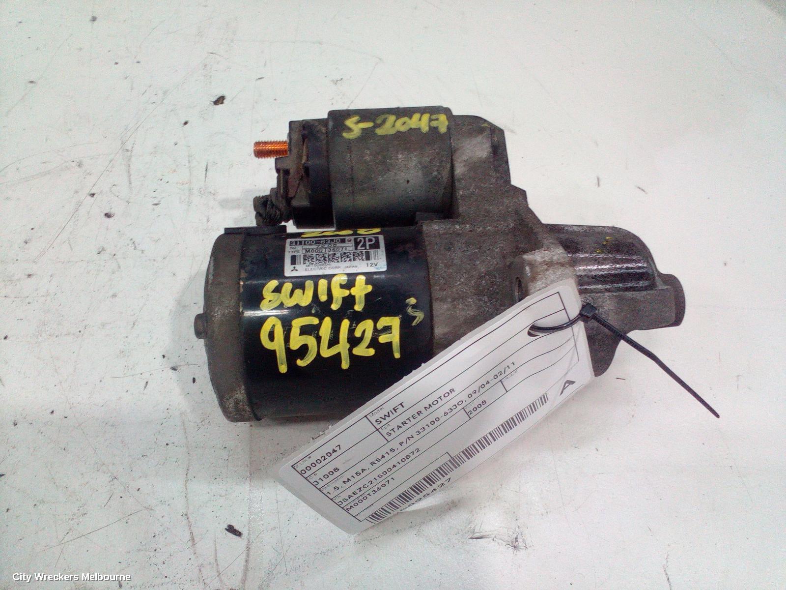 SUZUKI SWIFT STARTER, 1.5, M15A, RS415, P/N 33100-63JO, 09/2004 - 02/2011 - Image 3