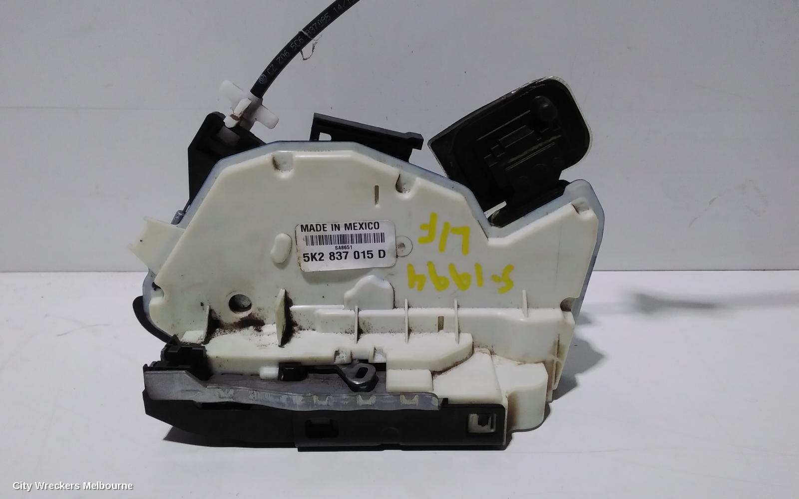 VOLKSWAGEN JETTA DOOR/BOOT/GATE LOCK, LEFT FRONT DOOR LOCK, P/N 5K2837015E, 1B, 02/2011 - 12/2017 - Image 2