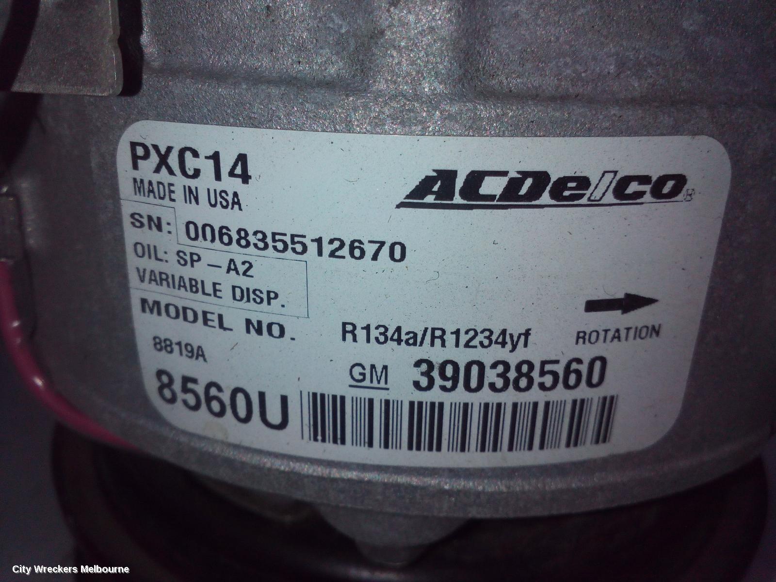 HOLDEN ASTRA A/C COMPRESSOR, BK-BL, 1.4, PETROL, 09/2016 - 12/2020 - Image 3