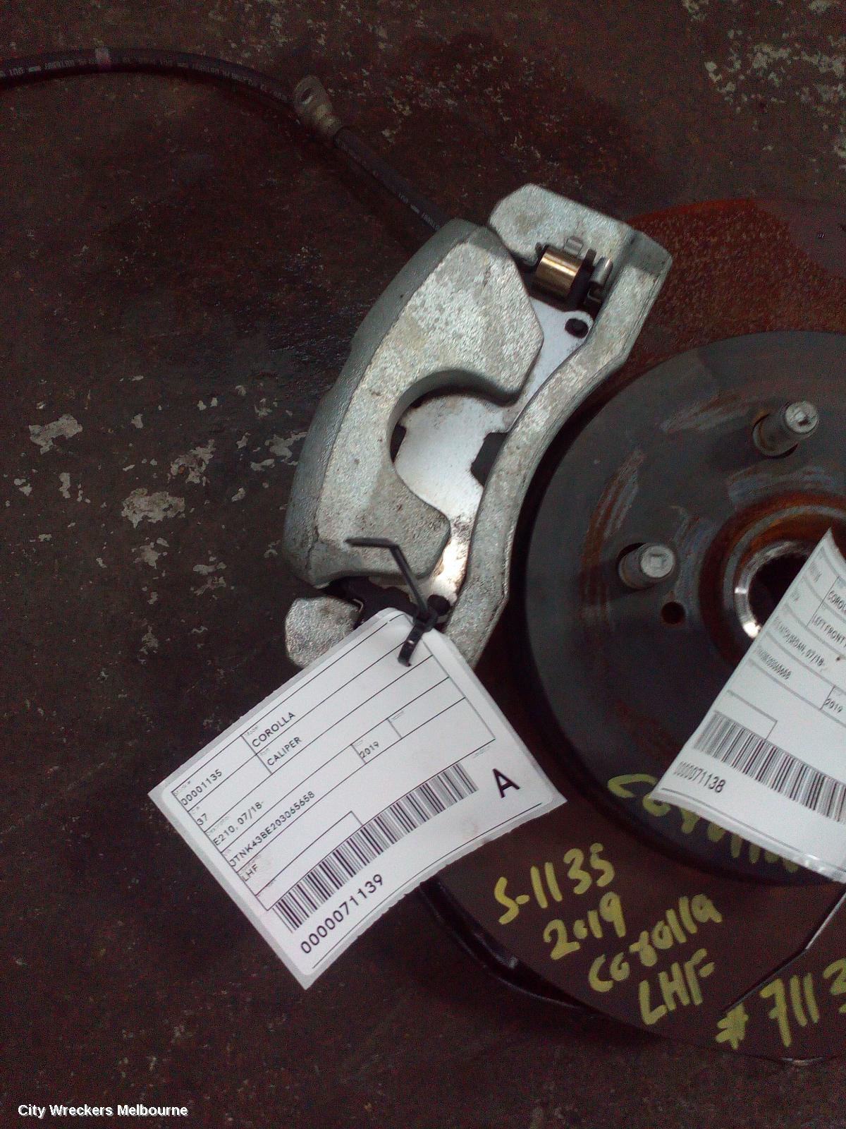 TOYOTA COROLLA CALIPER, LH FRONT, E210, HATCH, NON HYBRID TYPE, 07/2018 ONWARDS - Image 1