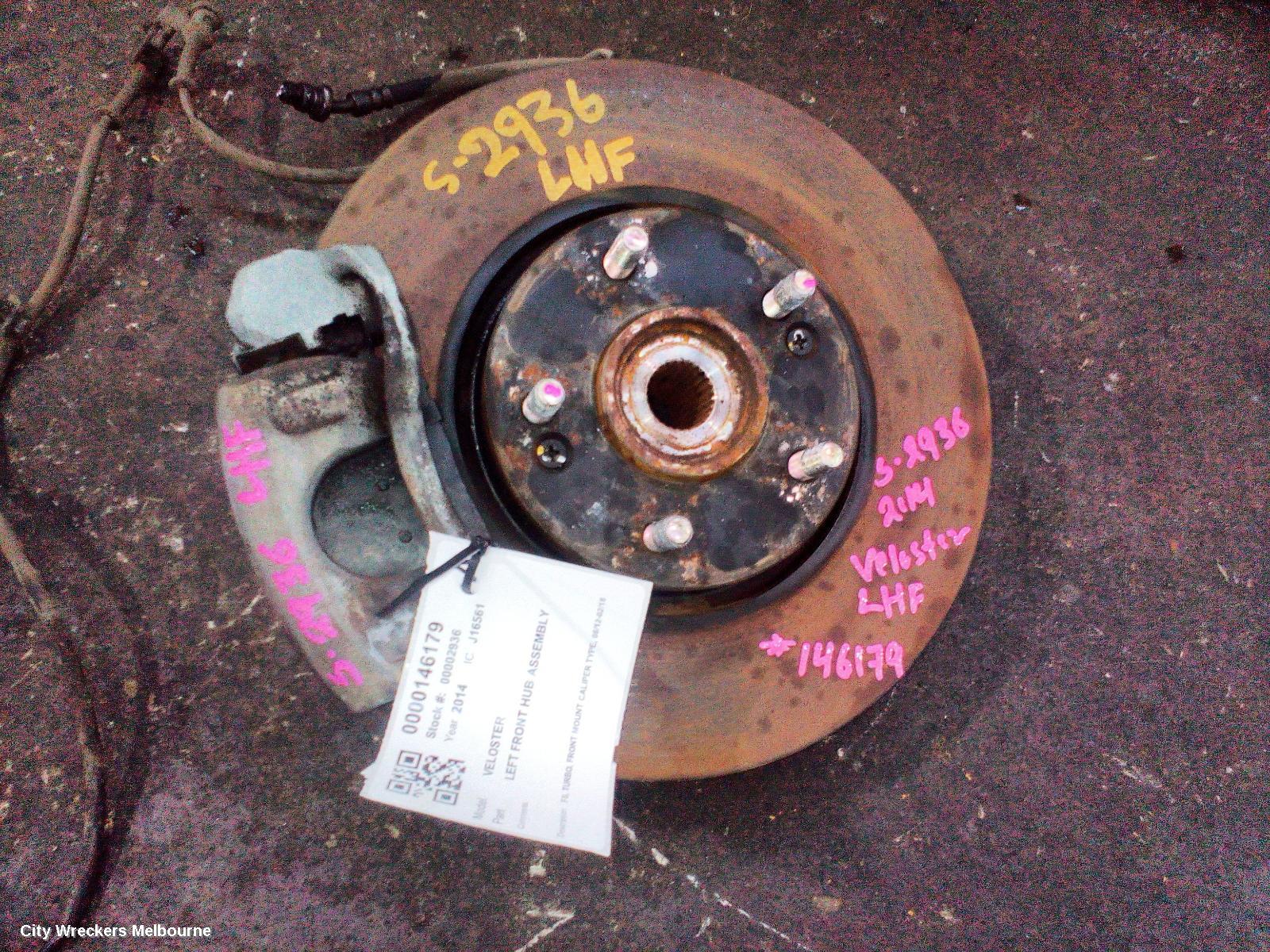HYUNDAI VELOSTER LEFT FRONT HUB ASSEMBLY, FS, TURBO, FRONT MOUNT CALIPER TYPE, 06/2012 - 02/2018 - Image 2