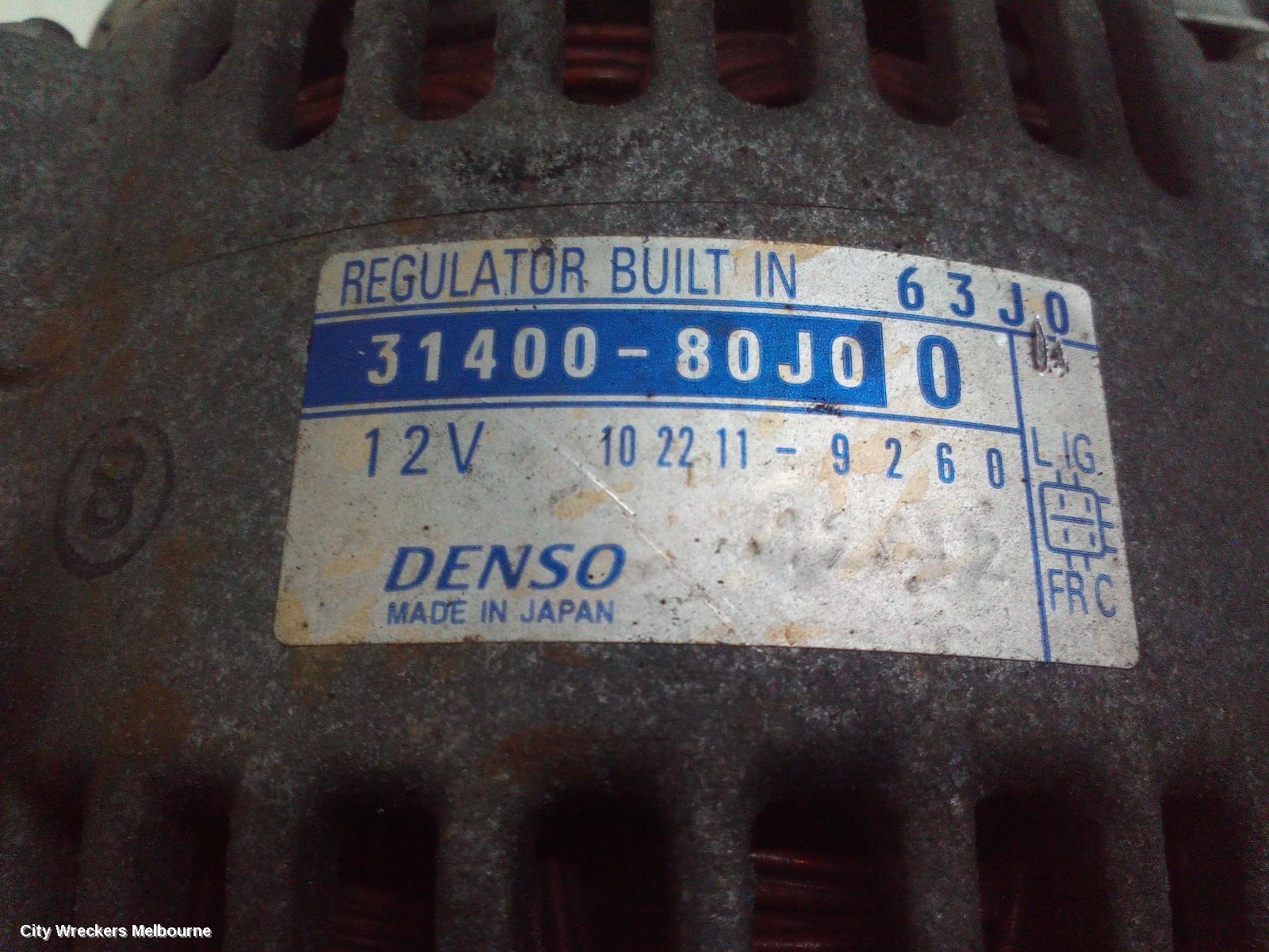 SUZUKI SWIFT ALTERNATOR, 1.5, RS415, P/N 31400-63J00, 4 PIN SQUARE PLUG TYPE, 10/2006 - 02/2011 - Image 1