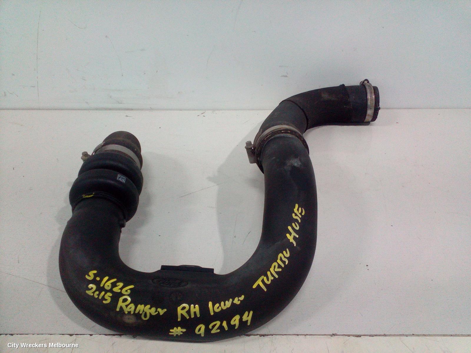FORD RANGER, PX, 07/2011 - 04/2022, TURBO HOSE RH LOWER: 92194 - Image 2