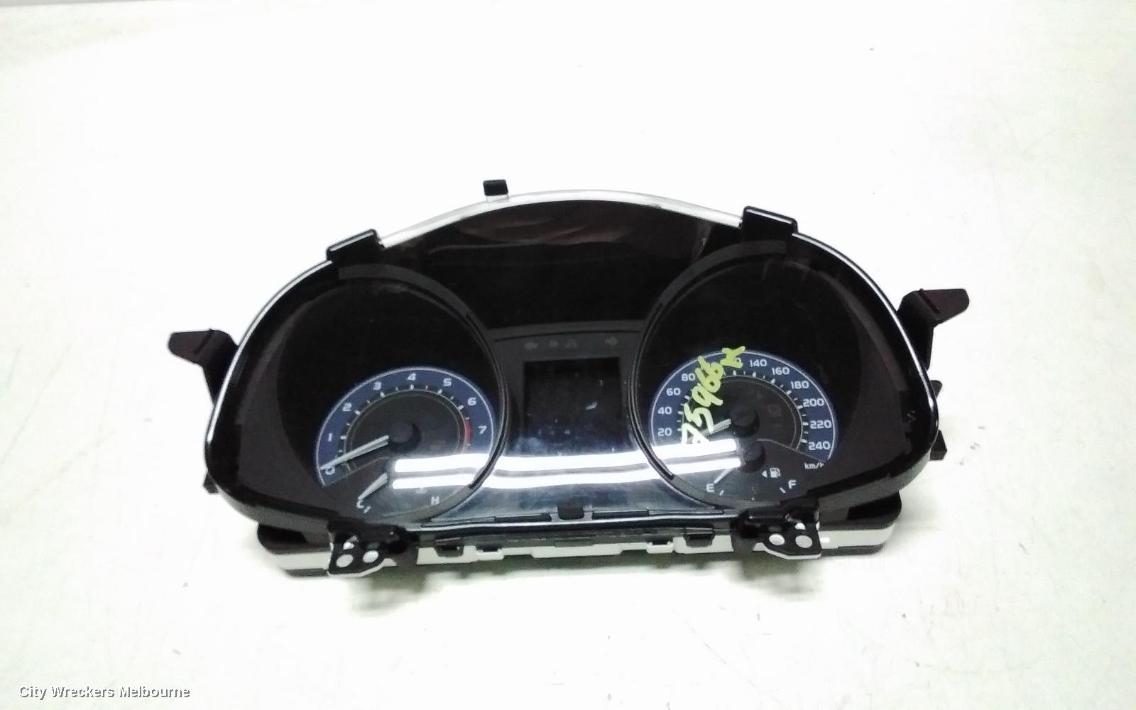TOYOTA COROLLA INSTRUMENT CLUSTER, 1.8, AUTO T/M, 2ZR-FE, ZR/SX, ZRE182R, HATCH, 06/2015 - 06/2018 - Image 1
