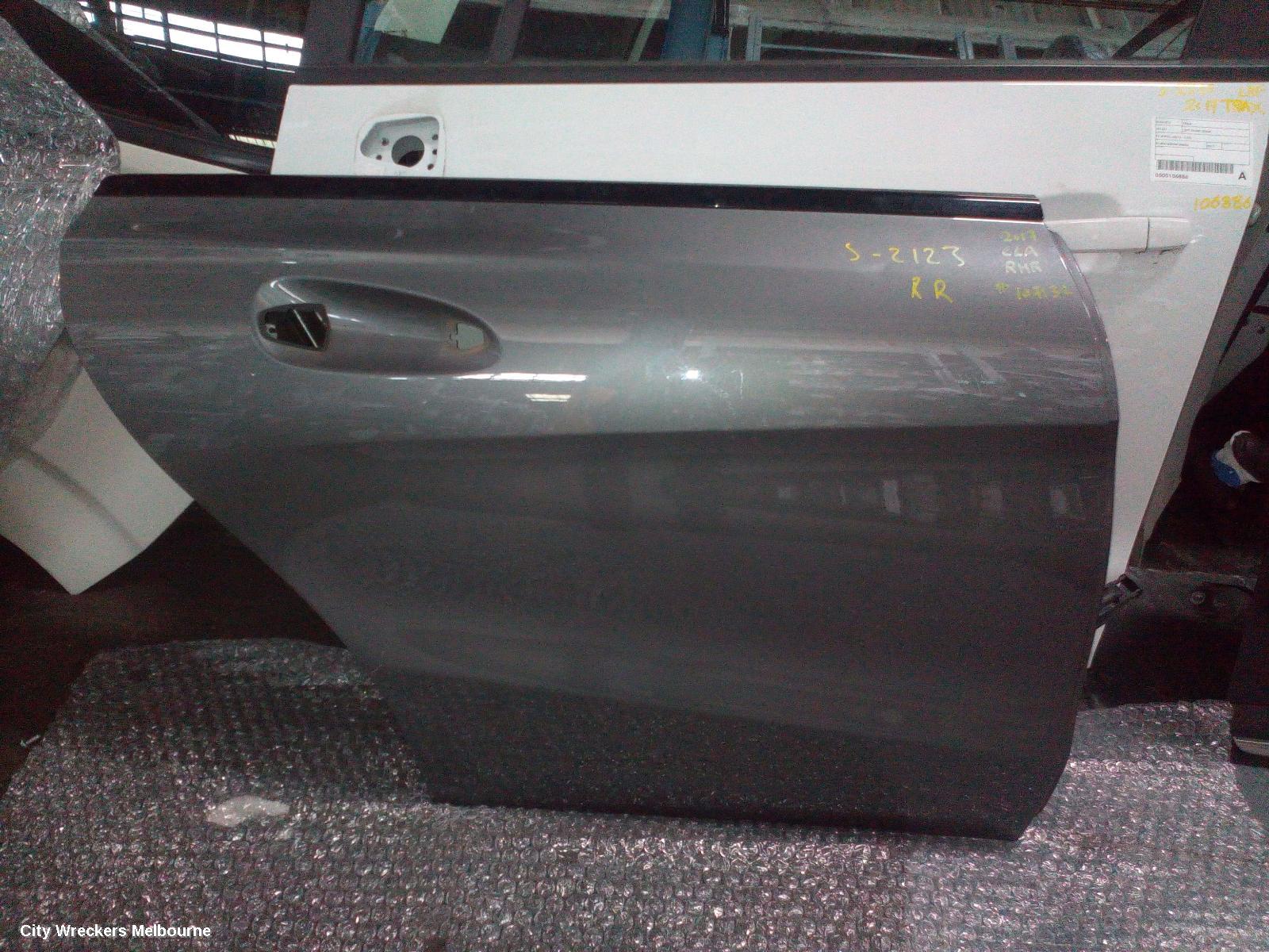 MERCEDES CLA CLASS RIGHT REAR DOOR, C117/X117, COUPE/WAGON, 10/2013 - 01/2019 - Image 2