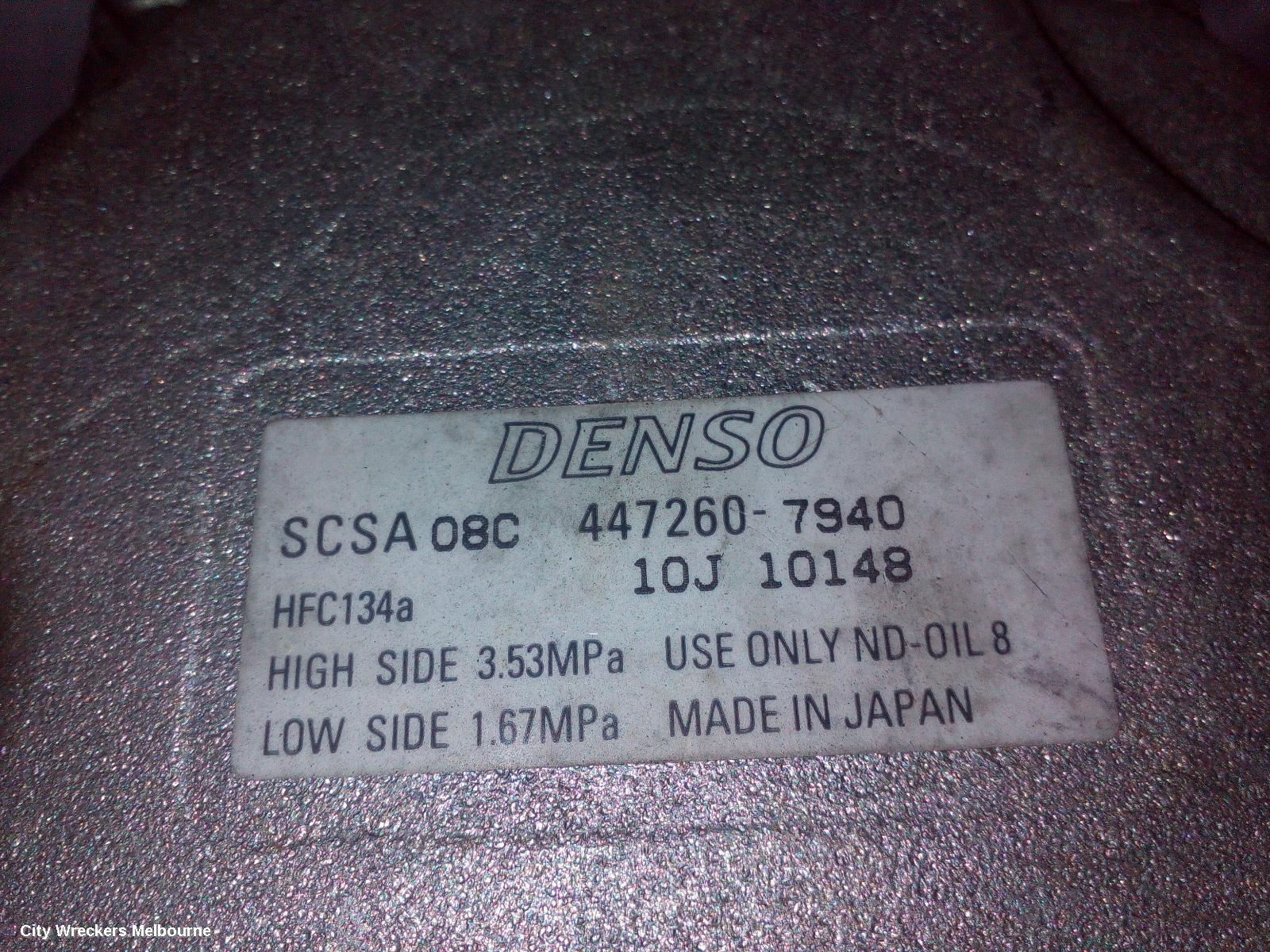 SUBARU LIBERTY A/C COMPRESSOR, 4TH GEN, 2.5, EJ25, 4472607940, 09/2003 - 08/2009 - Image 2