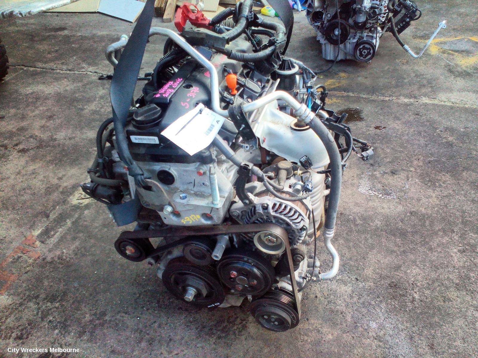 HONDA CIVIC ENGINE, PETROL, 1.8, 10TH GEN, 05/2016 - 08/2021 - Image 2