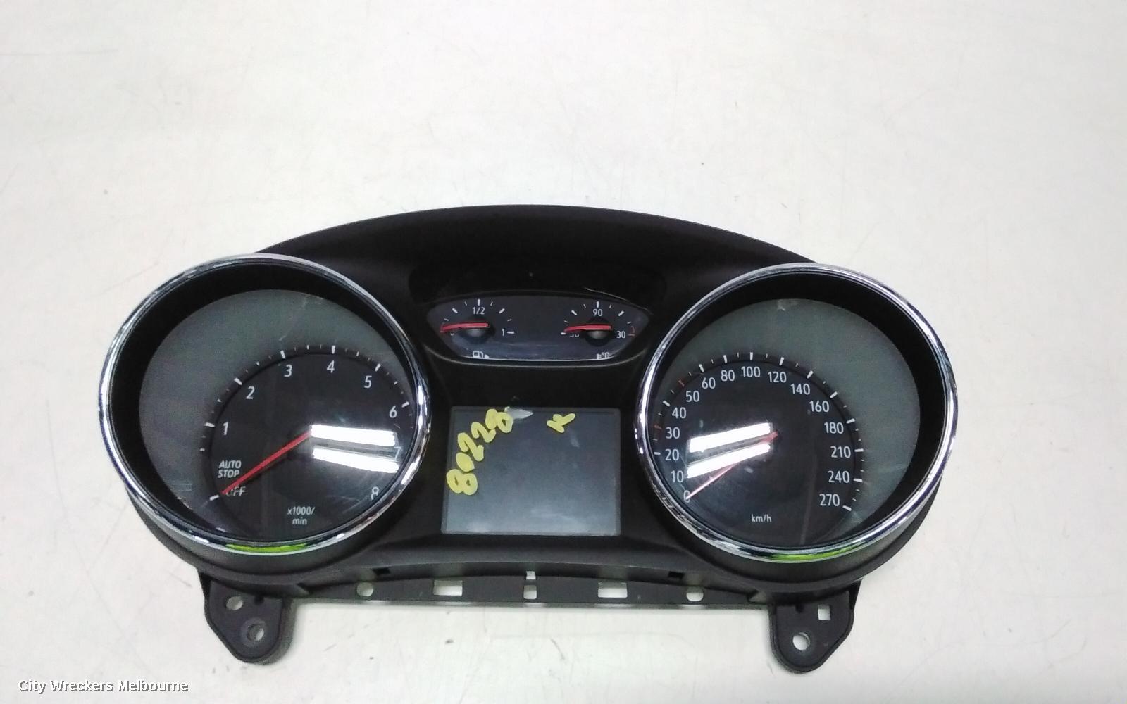 HOLDEN ASTRA INSTRUMENT CLUSTER, PETROL, AUTO T/M, BK, HATCH/WAGON, 09/2016 ONWARDS - Image 2