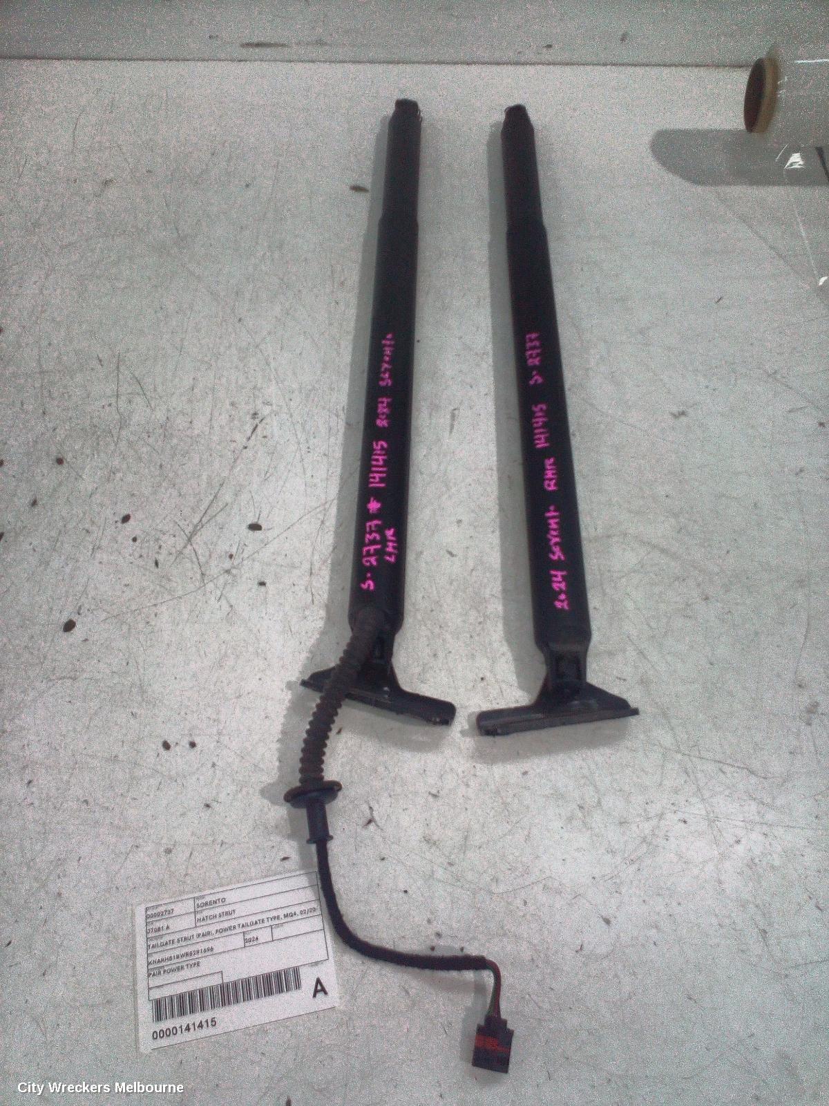 KIA SORENTO HATCH STRUT, TAILGATE STRUT (PAIR), POWER TAILGATE TYPE, MQ4, 02/2020 ONWARDS - Image 2