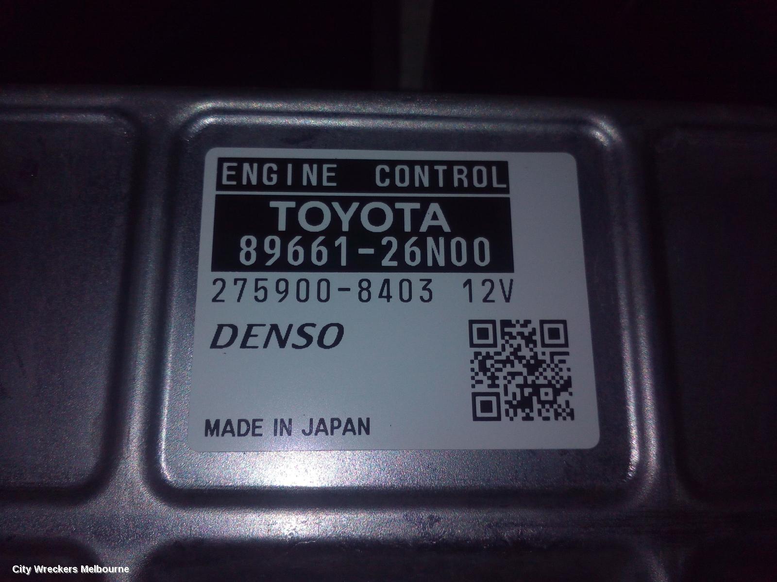 TOYOTA HIACE ECU, ENGINE ECU, 3.0, 1KD-FTV, DIESEL, P/N 89661-26N00, ECU ONLY, KDH, 09/2006 - 04/2019 - Image 2