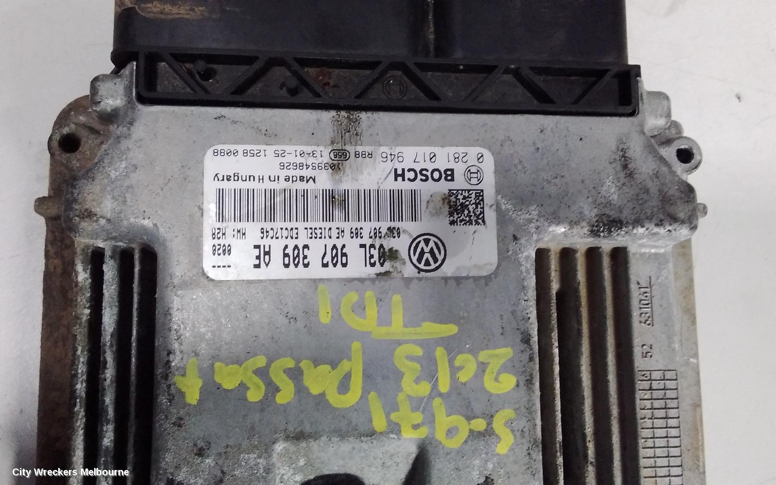 VOLKSWAGEN PASSAT ECU, ENGINE ECU, 2.0, DIESEL, CFGB CODE, ECU ONLY, 3C/MK6 B6, 08/2007 - 07/2013 - Image 2