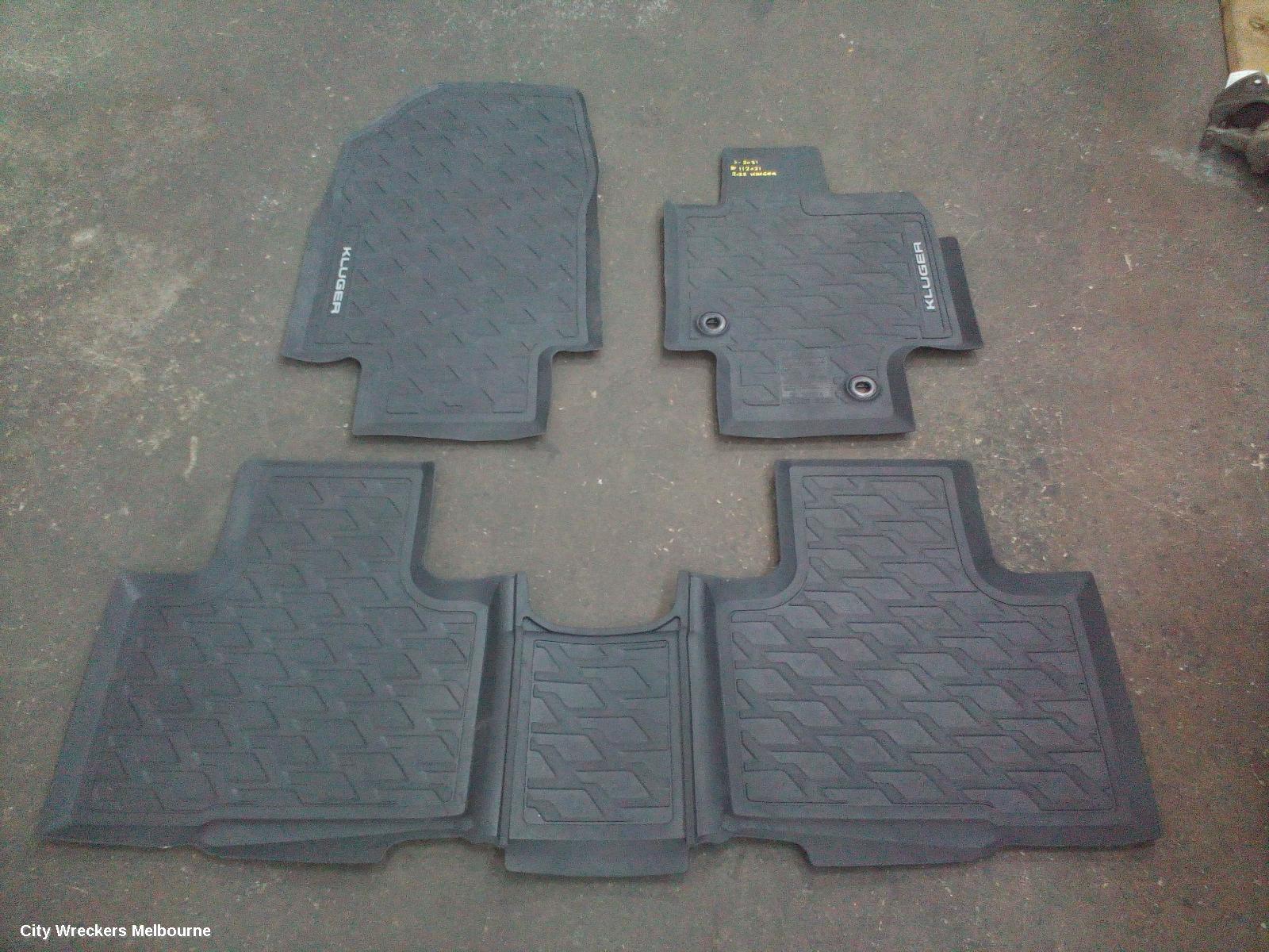 TOYOTA KLUGER FLOOR MATS, XU70 SERIES, 03/2021 ONWARDS - Image 1