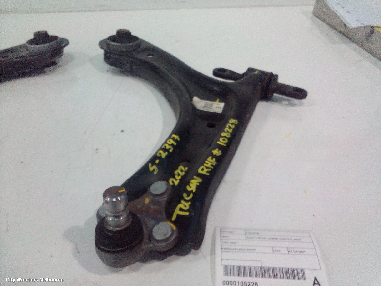 HYUNDAI TUCSON RIGHT FRONT LOWER CONTROL ARM, NX4, 02/2021 ONWARDS - Image 1