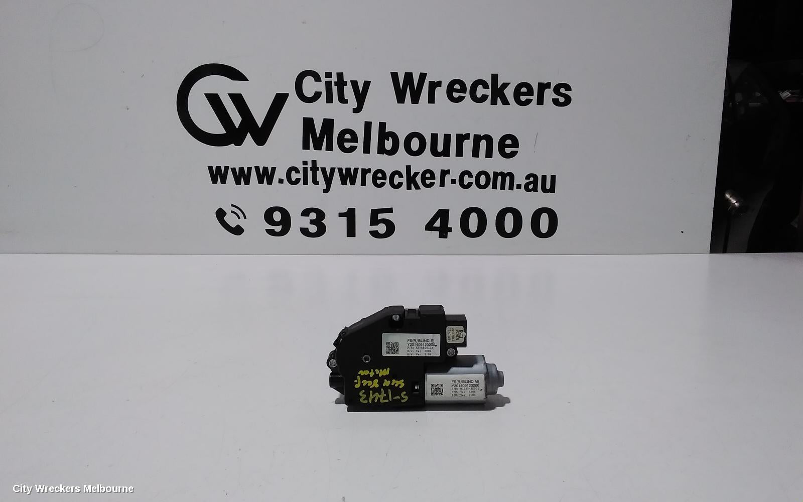 HYUNDAI VELOSTER SUNROOF MOTOR, FS, 10/2011 - 08/2019 - Image 1