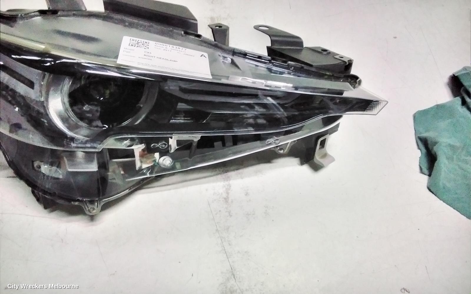 MAZDA CX5 RIGHT HEADLAMP, NON AFS, NON ADAPTIVE, NON DAYTIME RUNNING LAMP, W/ SIGNATURE LIGHTS TYPE, KF, 02/2017 - 08/2021 - Image 2