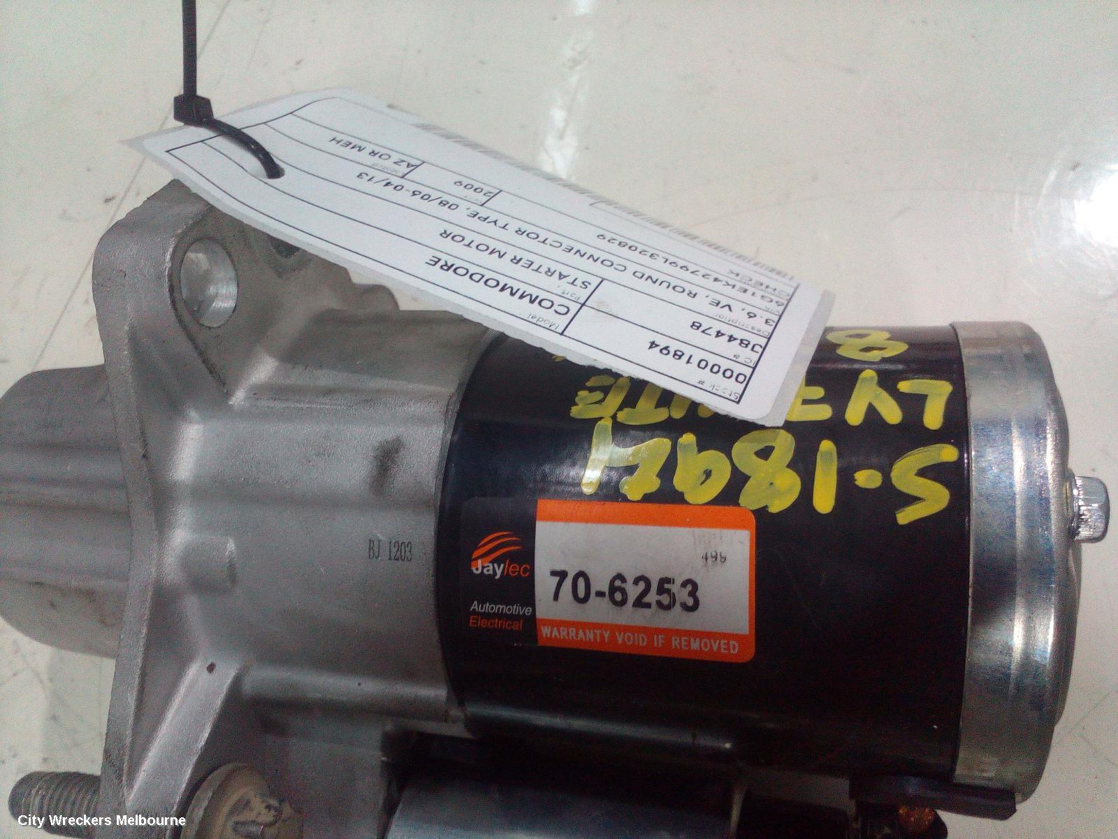 HOLDEN COMMODORE STARTER, 3.6, VE, ROUND CONNECTOR TYPE, 08/2006 - 04/2013 - Image 3