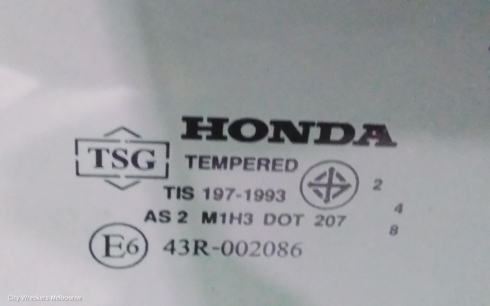 HONDA CIVIC RIGHT REAR DOOR WINDOW, 7TH GEN, SEDAN, 11/2000 - 12/2005 - Image 2