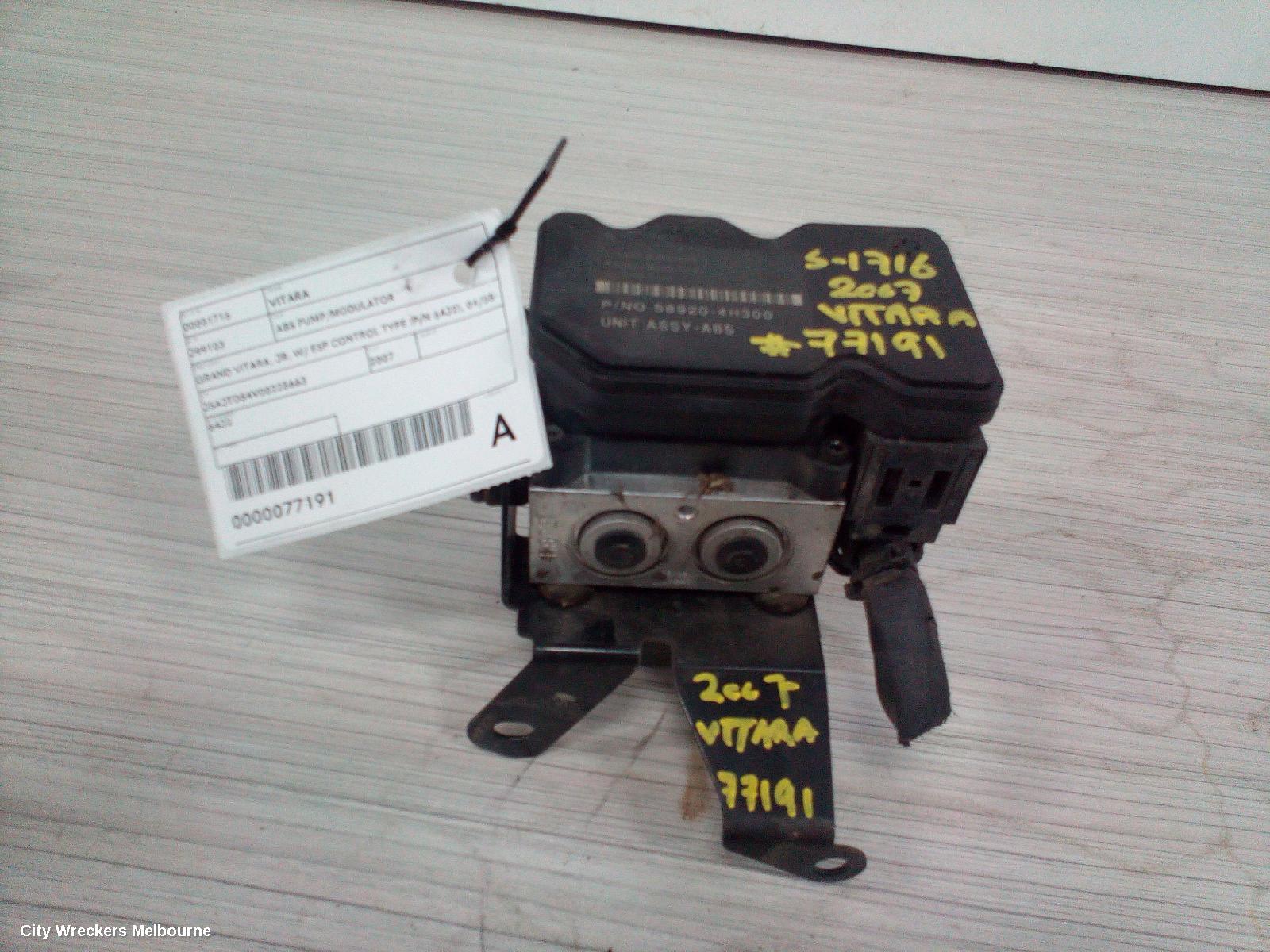 SUZUKI VITARA ABS PUMP/MODULATOR, GRAND VITARA, JB, NON ESP CONTROL TYPE (P/N 5611064JC1), 04/2005 - 09/2008 - Image 3