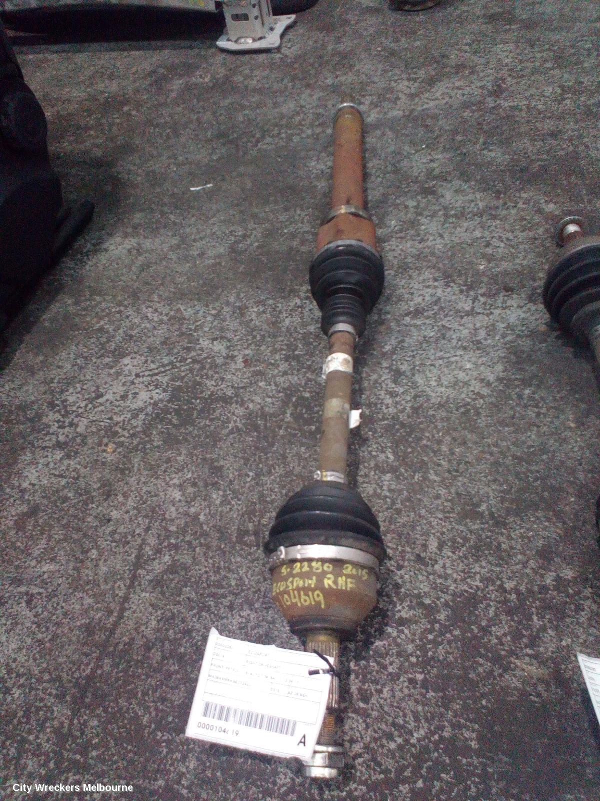FORD ECOSPORT RIGHT DRIVESHAFT, FRONT, PETROL, 1.5, AUTO T/M, BK, 11/2013 - 09/2017 - Image 2