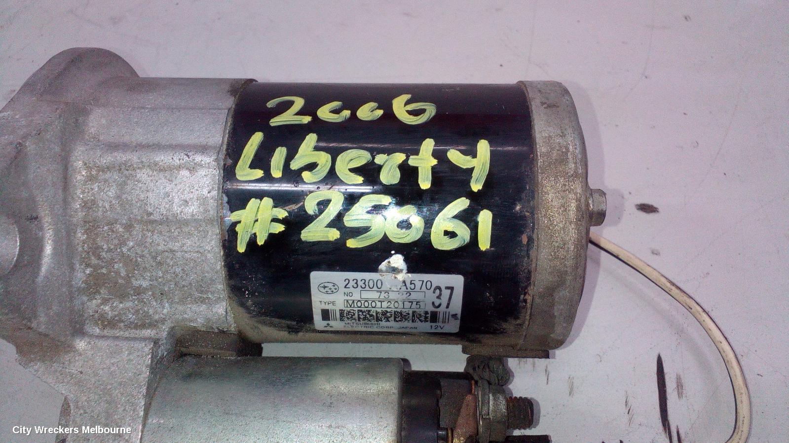 SUBARU LIBERTY STARTER, PETROL, EJ22/EJ20/EJ25, NON TURBO, AUTO, 4/6 SPEED, SERIES 1-5TH GEN, 12/1989 - 11/2014 - Image 2