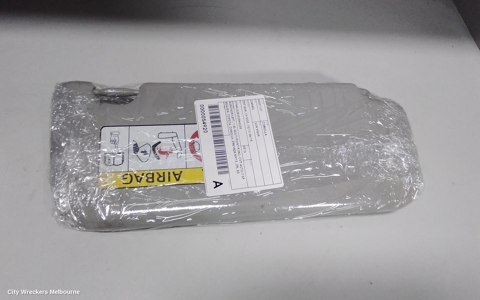 TOYOTA COROLLA SUNVISOR, ZRE182R, LH SIDE, 10/2012 - 06/2018 - Image 3