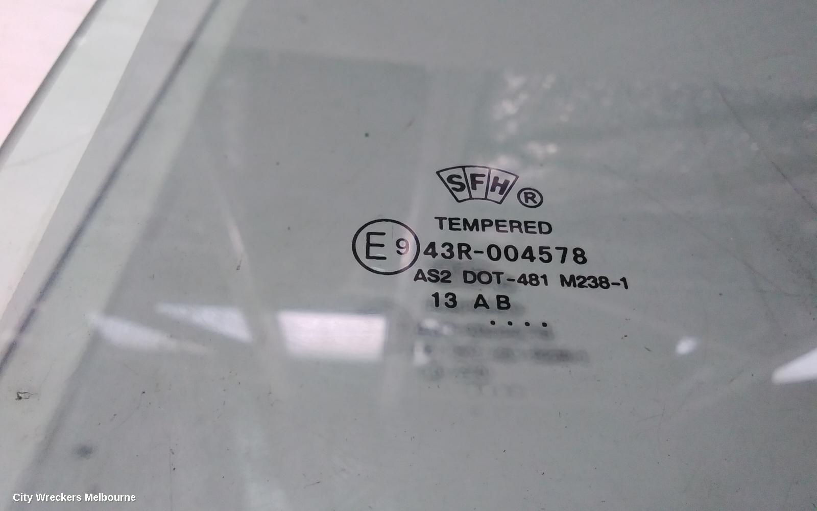 FORD TERRITORY LEFT REAR DOOR WINDOW, SZ MKI-MKII, FACTORY PRIVACY TINT, 04/2011 - 12/2016 - Image 3