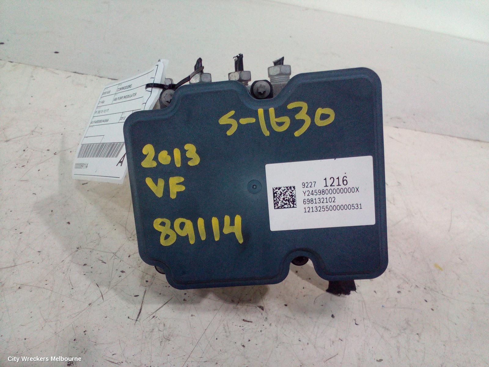 HOLDEN COMMODORE ABS PUMP/MODULATOR, VE, NON TRACTION CONTROL TYPE, 08/2006 - 05/2013 - Image 1