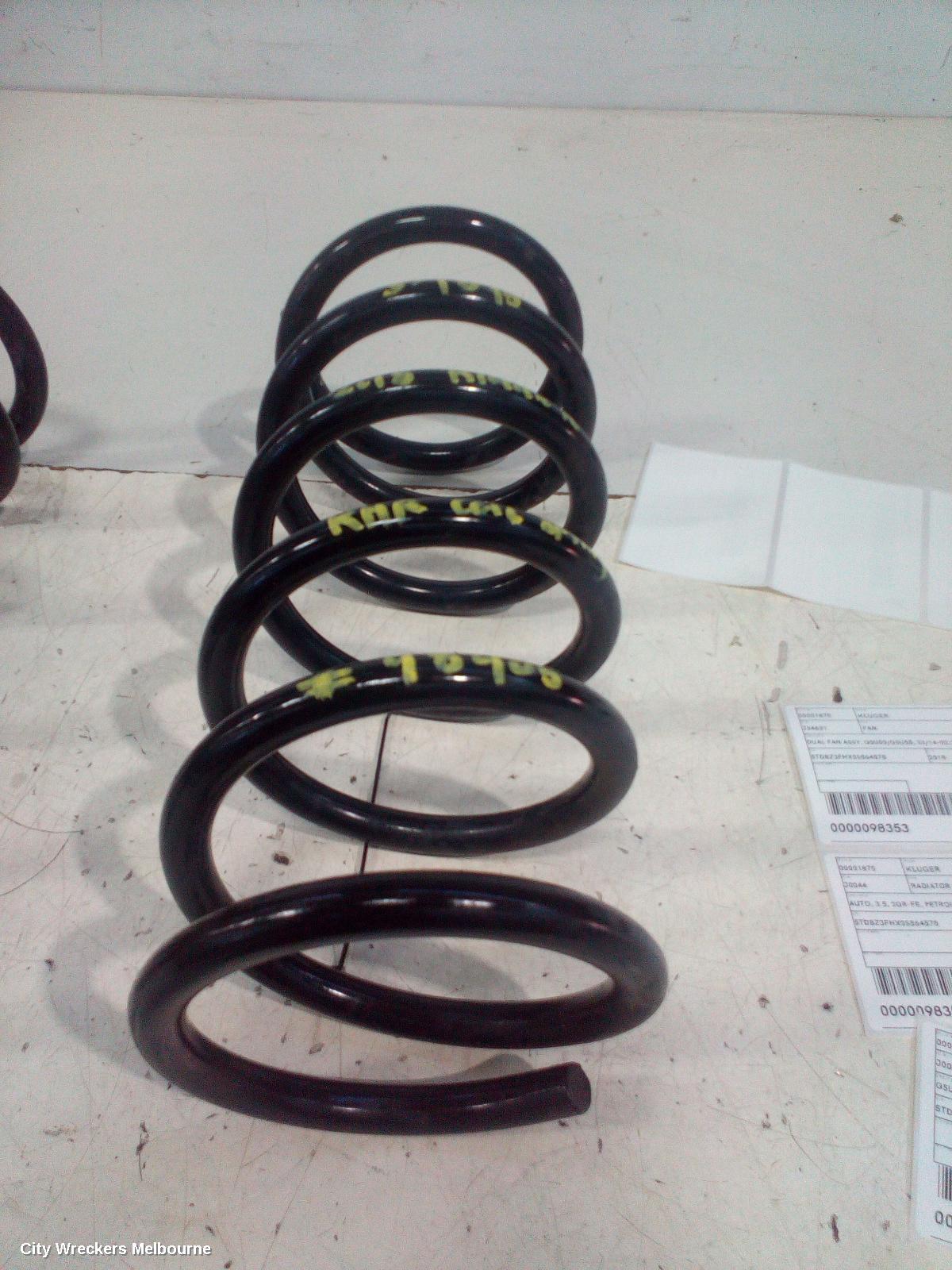 TOYOTA KLUGER REAR COIL SPRING, XU50 SERIES, 03/2014 - 02/2021 - Image 1